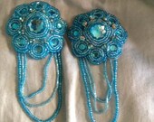 Beaded Pasties Blue or Green