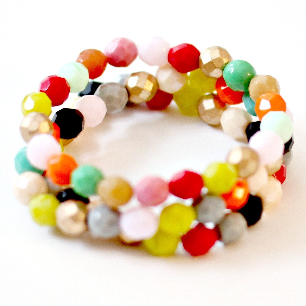 Spring Fling Beaded Bracelet Set