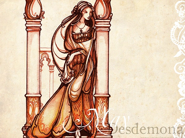 DIGITAL CLASSIC Shakespeare monthly wallpapers art nouveau backgrounds