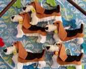 Baby Mobile - Baby Crib Mobile - Dog  Mobile - Nursery Baby Room "Barking Basset Hounds" (You can pick your colors)