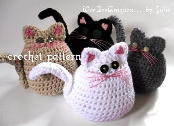 crochet pattern digital download rolly polly kitty