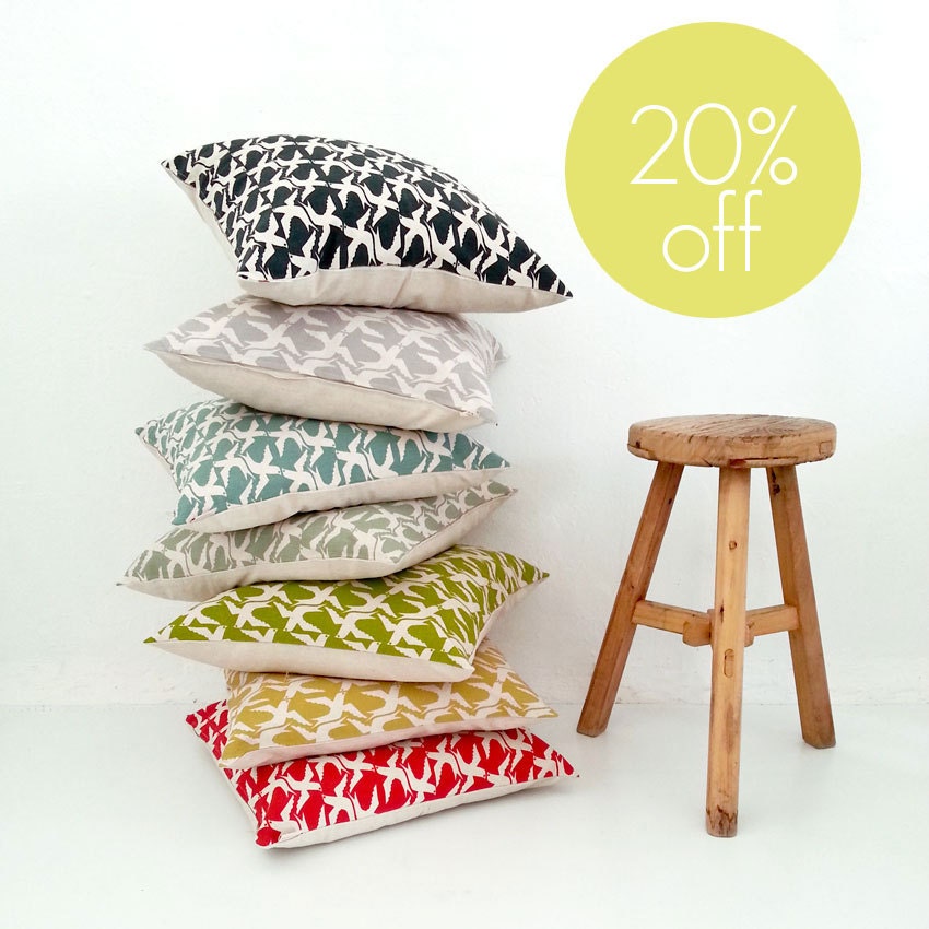 SPECIAL - 40x40cm cushion covers in Cloudbirds