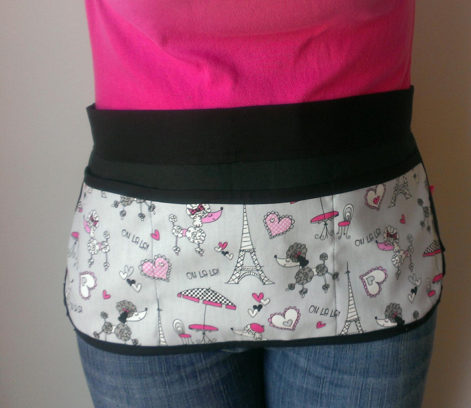 Oh La La Poodles Money Apron