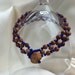 Brown gemstone seed beaded bracelet