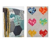 Sweetheart and Giant Hexie Quilt Patterns