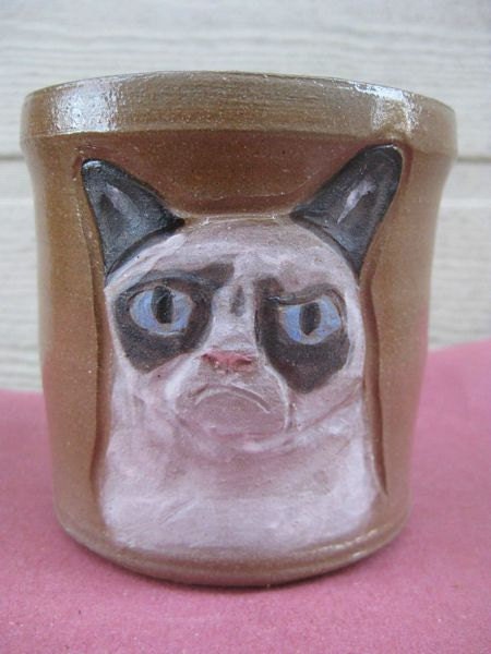 handmade Grumpy Cat mug PREORDER