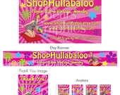 Business Card, Etsy Banner and Avatar Set  Basic Design Package