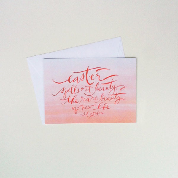 SPRING CARD : easter