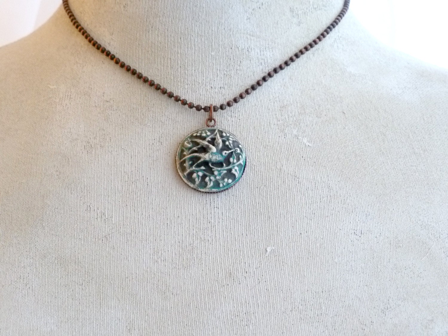 Polymer Clay Bird Necklace