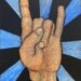 Rock n Roll One of a kind Etching