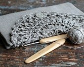 Linen Crochet Hook Case - Holder - Organizer