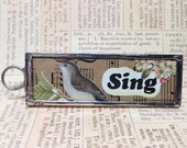 Spring Sing Memory Glass Soldered Pendant