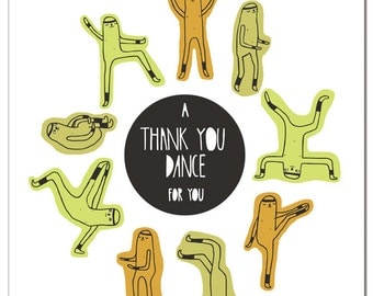 Thank You Dance greeting card