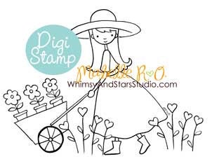Digital Stamp: Garden Joy