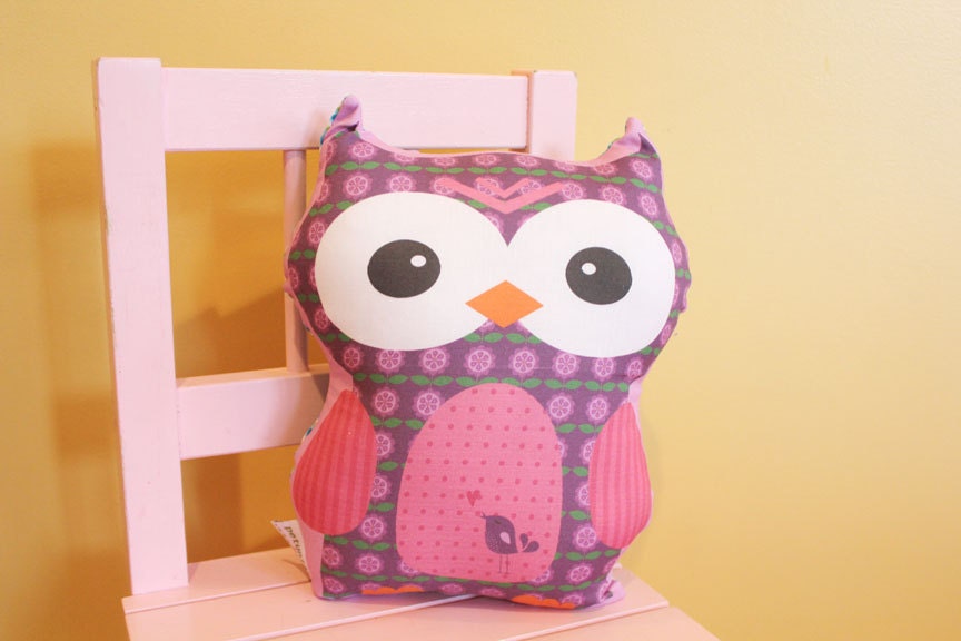 stuffed OWL PETUNIAS' Owl Pillow doll toy toddler baby kid child plush softie gift photo prop room decor unique cute present