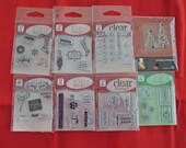 HUGE  Acrylic  Stamp Destash --- Christmas Holiday Themed