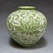 Light Green Lotus Large Round Vase... In Stock