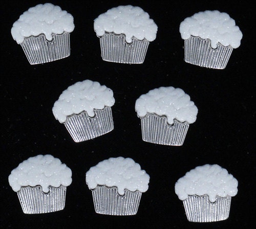Dress It Up Wedding Cupcakes  Buttons  - 1590