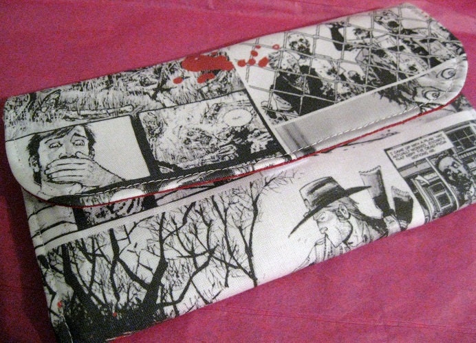 Walking Dead wallet zombie fabric clutch billfold comic
