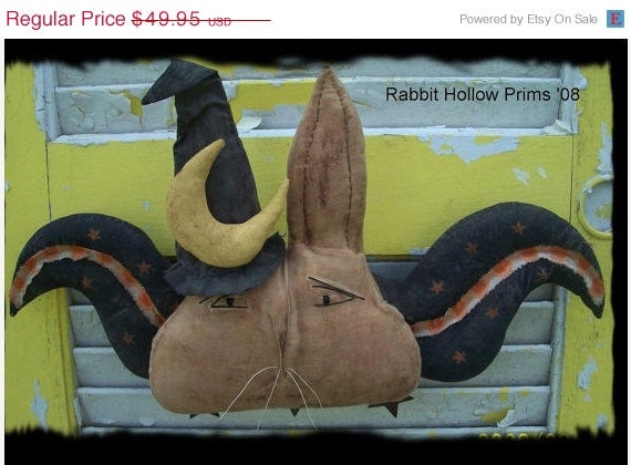 CustomerAppreciation Sale Primitive Witch Bunny