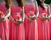bridesmaids gifts, personalized clutches, wedding clutch purse, peach pink coral