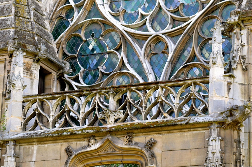 Ancient Catherdral, Rouen, France, 8 x 10 matted photo
