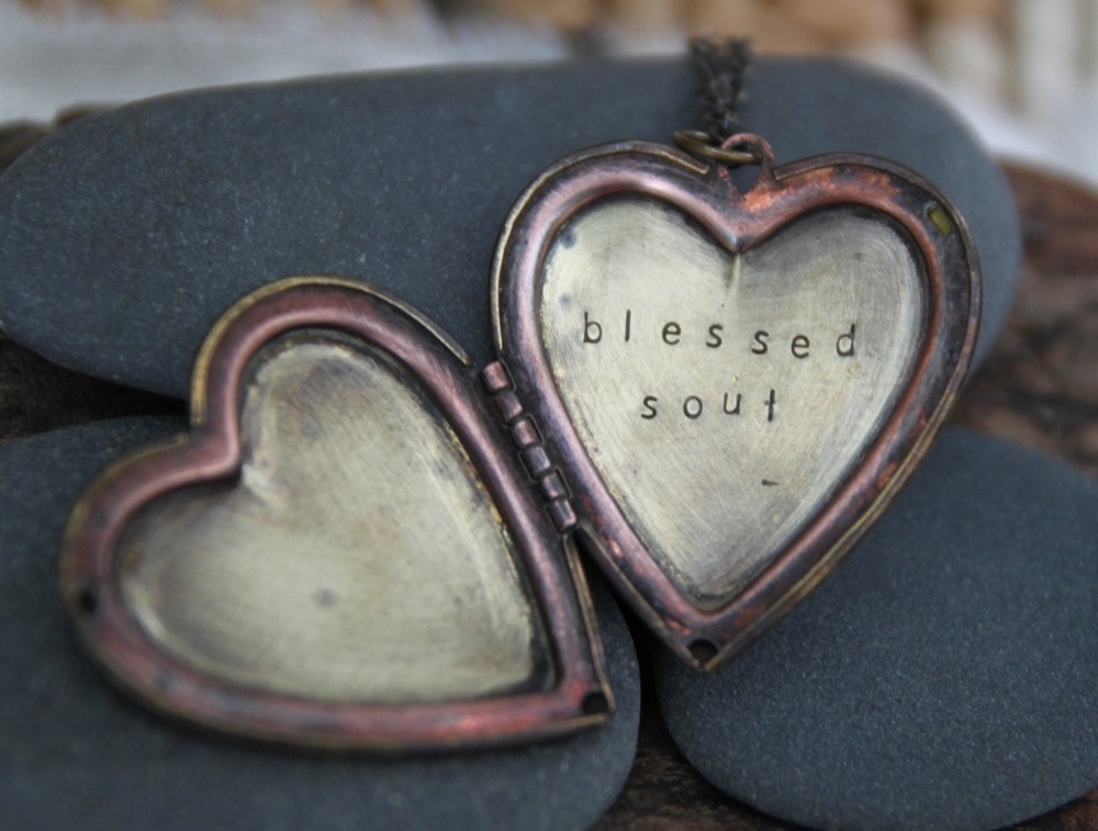 blessed soul . a (whispered) soul mantra heart locket