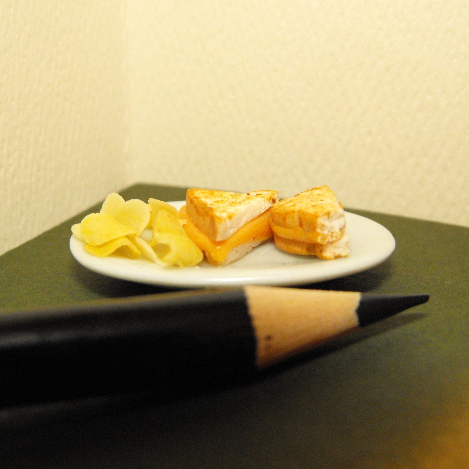 Grilled Cheese Sandwich and Potato Chip--MADE TO ORDER miniature