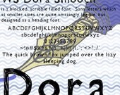 Font, WS Dora Smooch hand drawn, wiccked stepmother fonts, ttf font file, by melanie j cook, for wiccked.