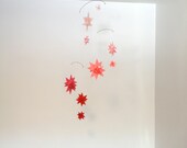 Baby Crib Mobile Origami Paper Stars -'Carina' Pinks