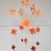 RESERVED Baby Crib Mobile Hanging Origami Stars -'Milky Way' Ombre Orange