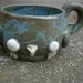 Stoneware Hand thrown ceramic bird mug