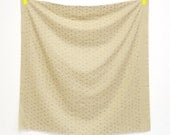 Nani Iro Kokka Pocho Metallic Japanese Fabric - beige with silver dots