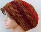 Sunset pure wool slouchy beanie hippie sock dread tam hat