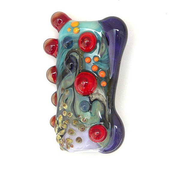Underwater - Handmade Lampwork Focal Bead, Organic Style, by Sarah Hornik