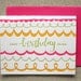 Birthday Bunting Letterpress card