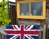Union Jack Flag Rag Rug Wall Hanging