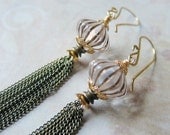 Moroccan Lanterns - Long Tassel Earrings