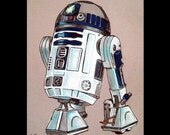 Print 8x10" - R2-D2 - Star Wars Jedi Yoda Science Fiction Robot Vintage Android Darth Vader Pop Art 70s 80s 90s