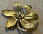 Vintage Golden Blossom Pin