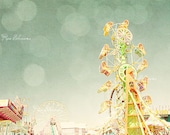 carnival photography,nursery art,nursery wall decor,mint, yellow,pastel colors,baby room,kids room,kids room,vintage inspired print
