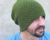 The Link Slouch Beanie in Olive - Gamer Gift, Cosplay, Legend of Zelda Role Play, For Men,