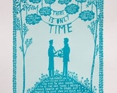 There Is Only Time, Valentine's Day Screen Print (Man/Man)