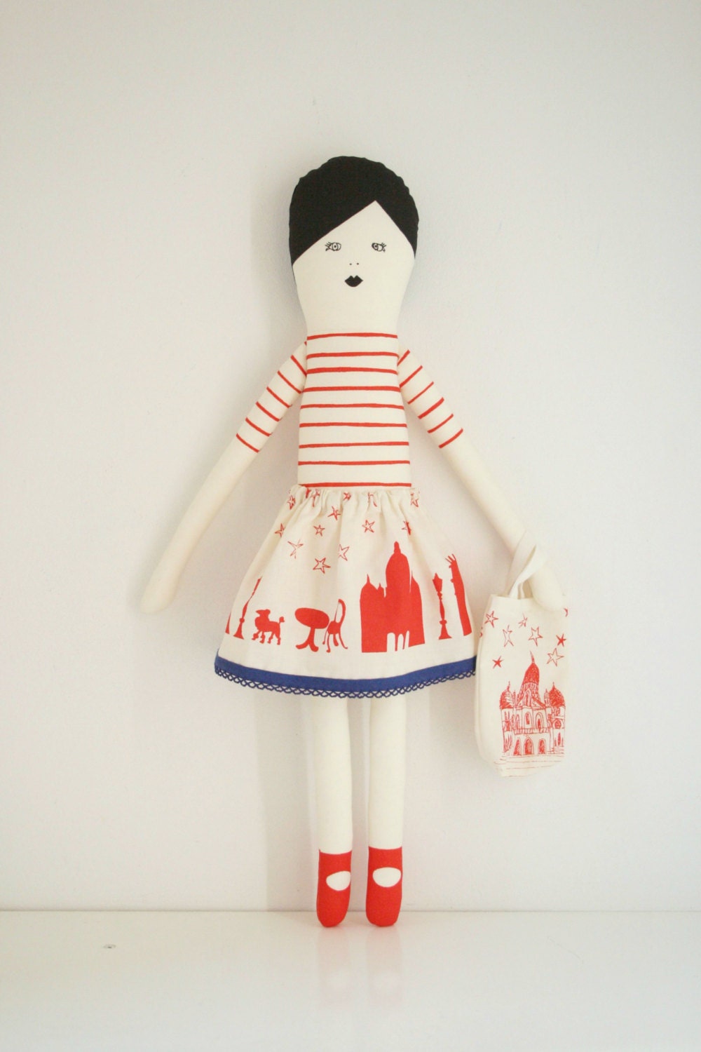 I love Paris doll red