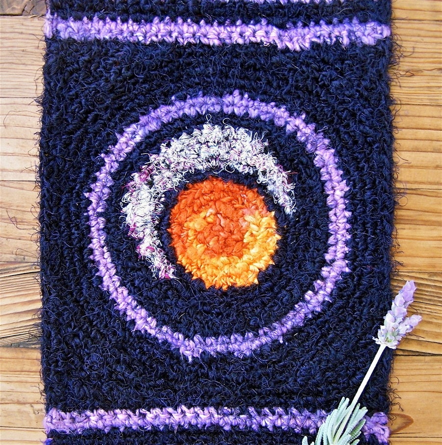 Silk Table Rug - Harvest Sun and Moon - Autumn