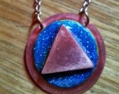 Midnight Sparkly Blue AA Necklace Recovery 12 Step Alcoholics Anonymous FrEe sHiP