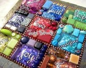 Inspirational Word Mosaic on Slate