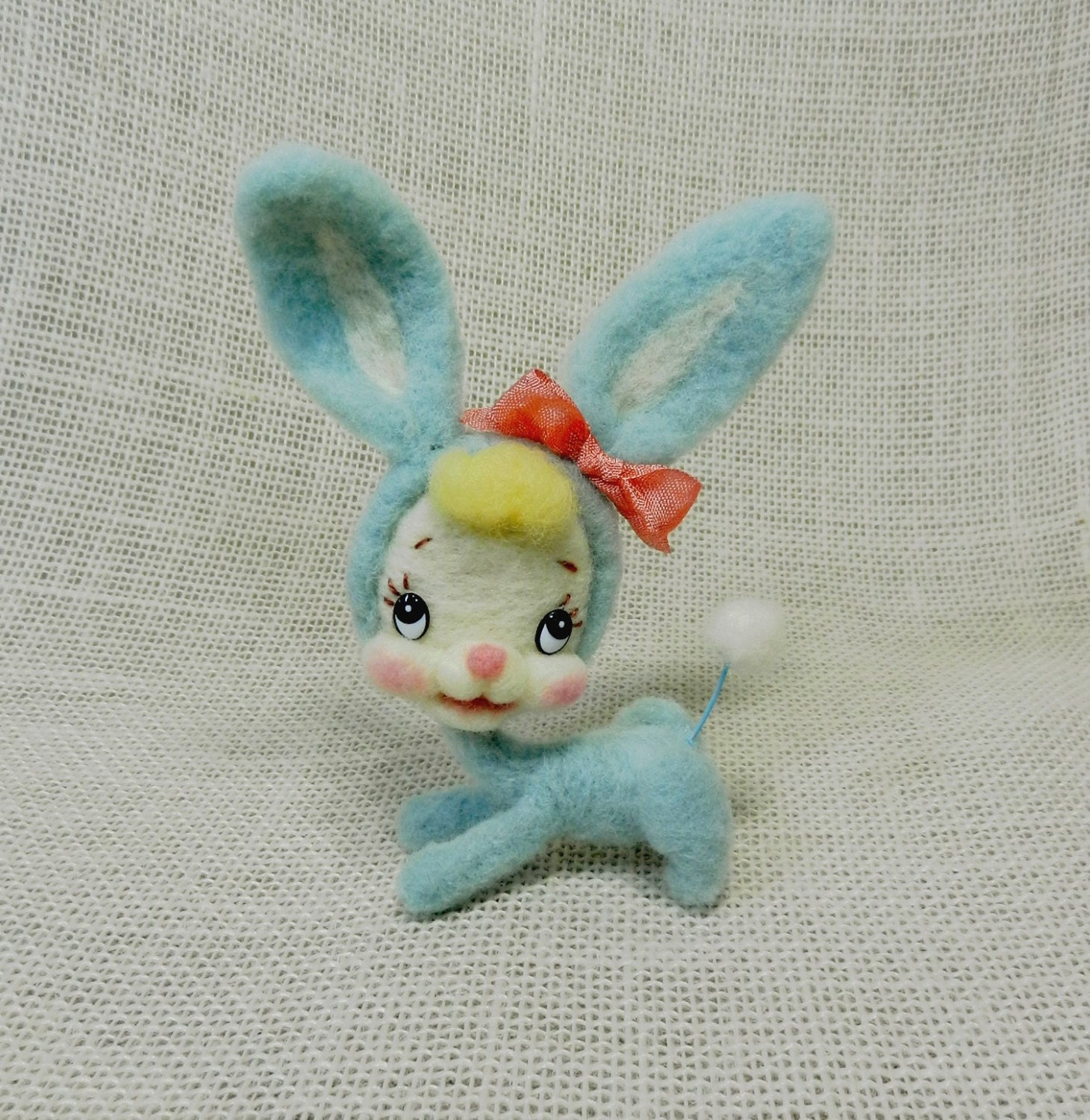 Blue Retro Bunny made to order