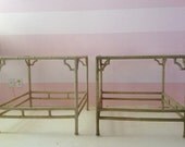 Custom Pair of Hollywood Regency Style Cocktail Tables 