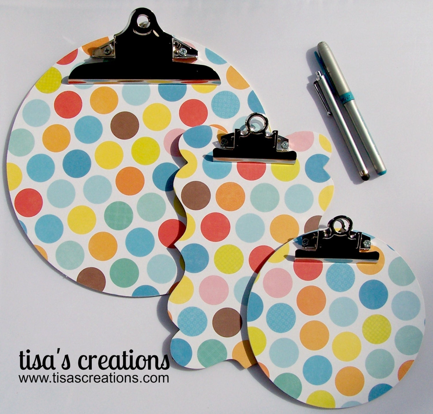 SMALL Handmade Round Clipboard
